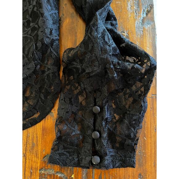 LOFT Puff Sleeve Lace Blouse  XS - Picture 5 of 5